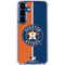 MLB Houston Astros Split Galaxy S25 Clear Case